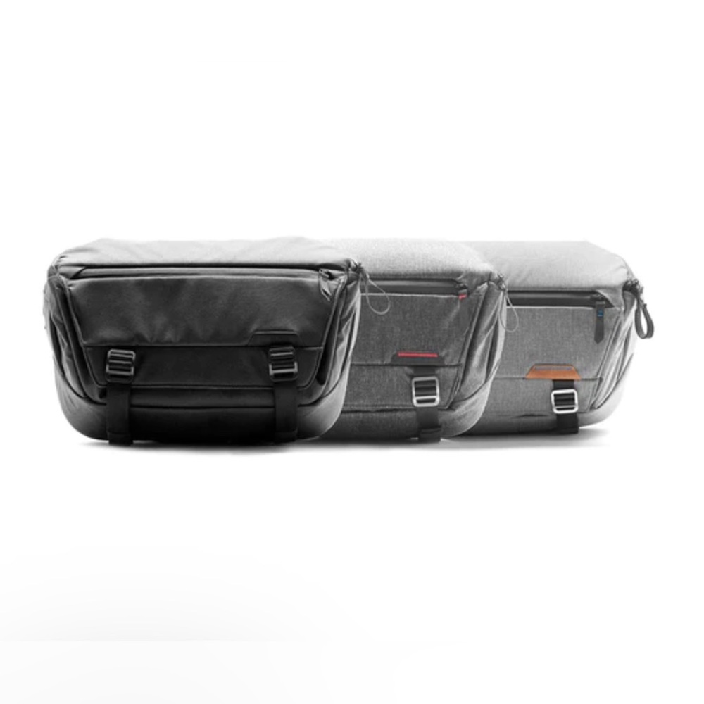 Large camera bag, multiple pockets, and easy to take on the go.